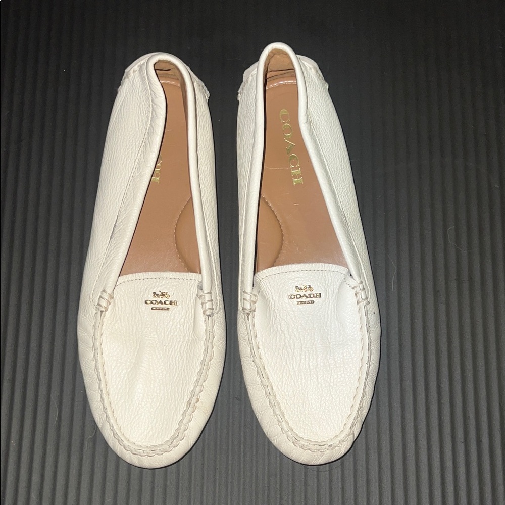 Coach Women's Cream Loafers